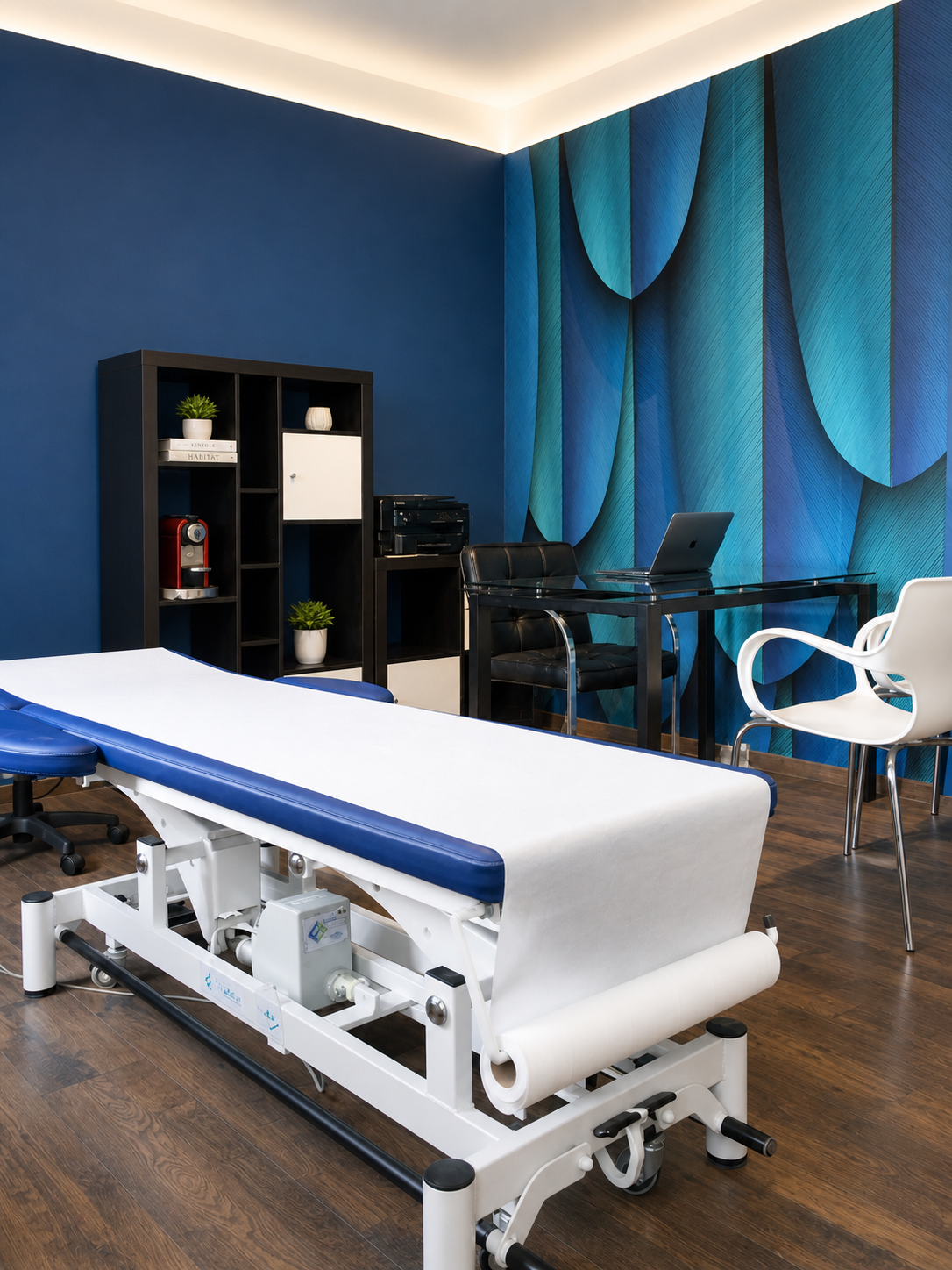 Table de consultation du cabinet d’ostéopathie à Paris 15